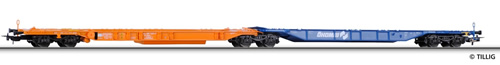 Tillig 76577 - Container car Sdggnos/Sdggmrs 739/744 Ökombi“