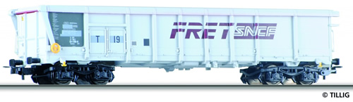 Tillig 76616 - Sliding Roof Car Tamns T19 FRET of the SNCF