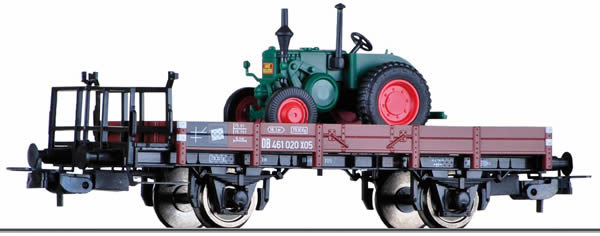 Tillig 76739 - DB low side car X05, loaded with Lanz-Bulldog