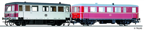 Tillig 79006 - Railbus VT 70 971 with Trailer Car VB 140 of the DB