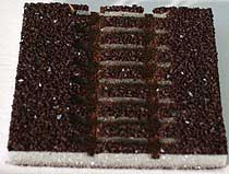 Tillig 86306 - Track bedding straight 43mm dark color