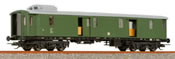 Fast passenger train baggage wagon