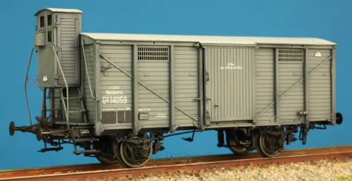 Tololoko IS1044 - Box Car of the KKStB w. Brakemans Cab