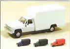 Delivery truck red