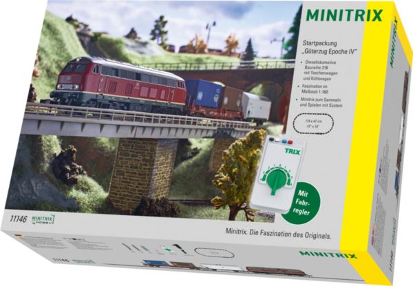 Trix 11146 - Freight Train Digital Starter Set with a Class 216