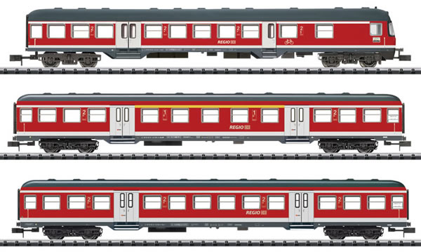 Trix 15306 - 3pc Passenger Car Set Regional Express 