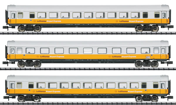 Trix 15673 - Ã”Ã‡Â£Lufthansa Airport ExpressÃ”Ã‡Ã˜ Car Set - MHI Exclusive