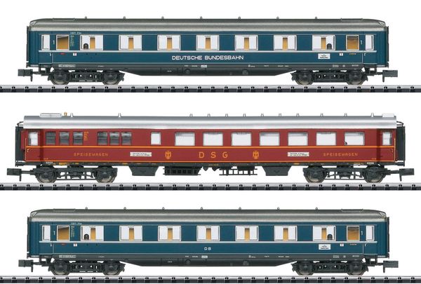 Trix 18259 - “F 41 Senator” Express Train Passenger Car Set of the DB