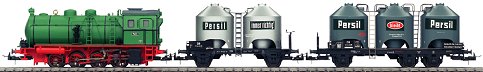 Trix 21217 - Freight Train w/ Fireless Steam Locomotive