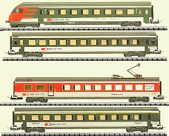 Trix 23390 - Push/Pull Train Car Set