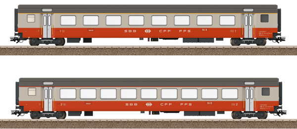 Trix 23691 - Swiss 2pc Express Passenger Car Set