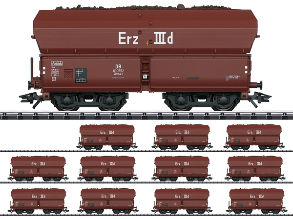 Trix 24129 - DB Type Erz IIId Hopper 12-Car Set, Era III