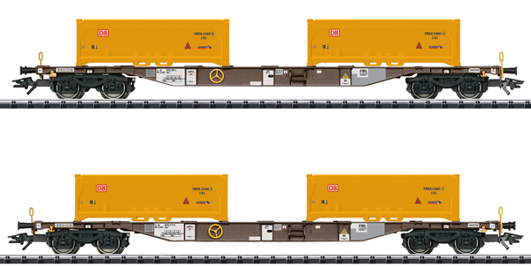 Trix 24138 - Soil Excavation Stuttgart 21 Container Transport Car Set, Era VI 