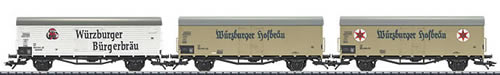 Trix 24416 - DB Era IV Würzburger Hofbräu Beer Car Set (L)