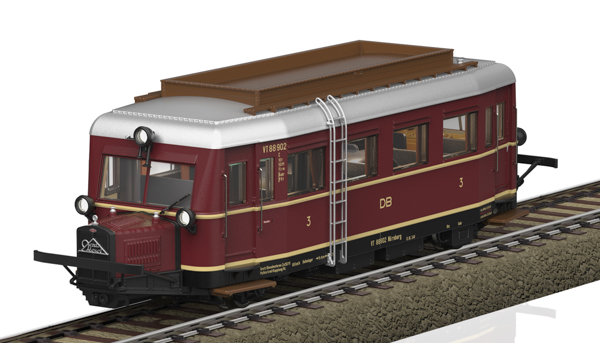 Trix 25135 - German Diesel Powered Rail Car Cls VT 88.9 – the “Pig Snout” of the DB (DCC Sound Decoder)