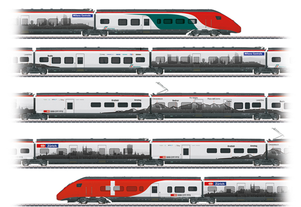Trix 25811 - Class RABe 501 Giruno High-Speed Rail Car Train of the SBB