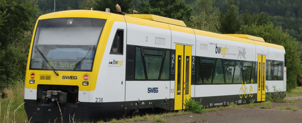 Trix 25966 - German Regio Shuttle RS1 Class 650 Diesel Powered Rail Car of the SWEG (DCC Sound Decoder)