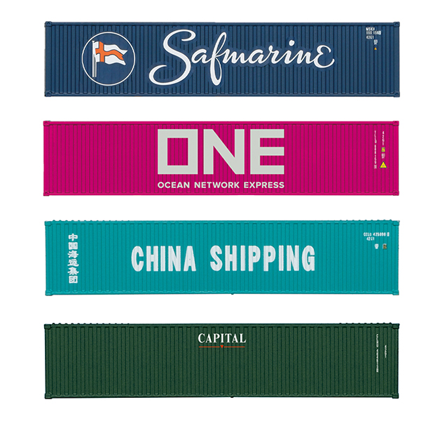 Trix 66588 - “Container 40 ft” Accessory Set - 4pcs