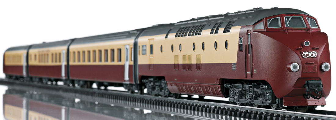 trix 22976 - Swiss Diesel Powered Railcar Train Class RAm TEE 