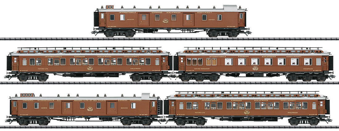 Trix 24793 - CIWL 5pc Orient Express Passenger Train Car Set