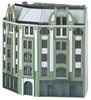 Building Kit for a Large Corner City Building in Art Nouveau