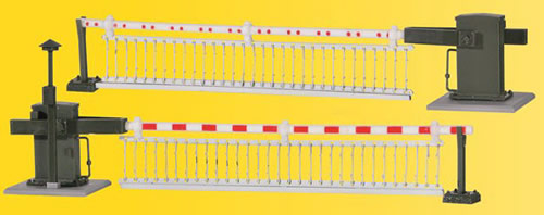 Viessmann 5107 - H0 Level crossing with decorated barriers, fullyautomatic, according to 5104, mirrored model