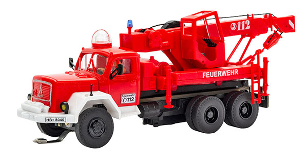 Viessmann 8051 - H0 Fire brigade MAGIRUS DEUTZ 3-axle recovery crane, basic, functional model