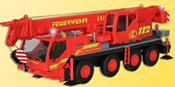 H0 Fire brigade crane truck with3 flashing blue lights **discontinued**