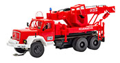 H0 Fire brigade MAGIRUS DEUTZ 3-axle recovery crane, basic, functional model