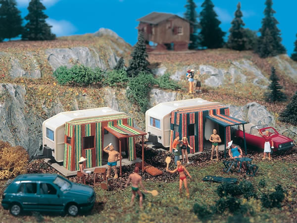 Vollmer 45145 - Caravan, 2 pieces