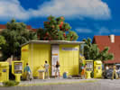 DHL pick-up station with letter boxes and stamp-machine