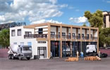Vehicle depot with annexe