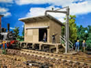 Coaling shed Mayrhofen Zillertal/Austria with water crane