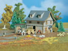 Barn with yard gate