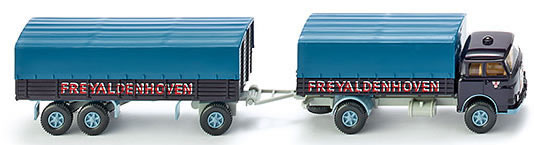 Wiking 41602 - Flatbed Truck w/Trailer