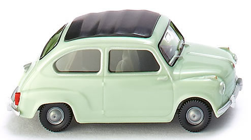 Wiking 9902 - Fiat 600 Clth Rf Lght Grn